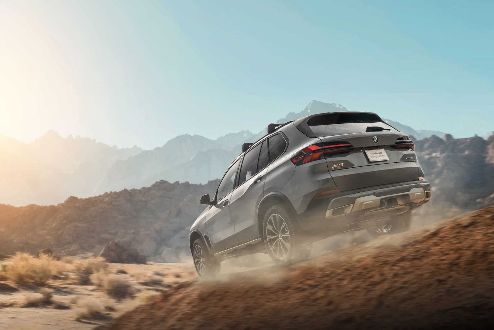 bmw x5 silver edition going off-road