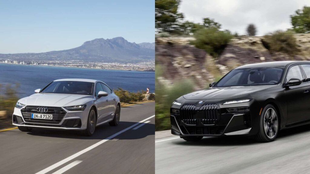 BMW 7 Series side-by-side with the Audi A7