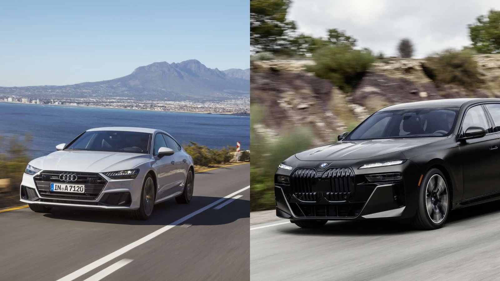 BMW 7 Series side-by-side with the Audi A7