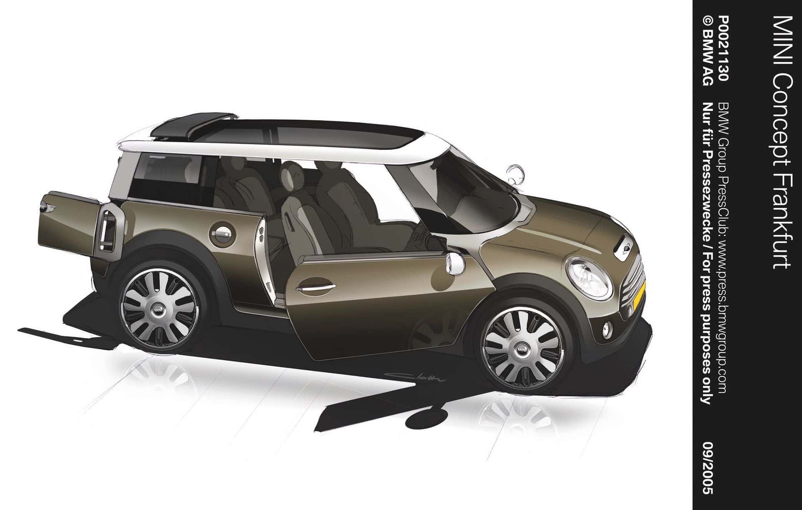 MINI CONCEPT FRANKFURT paying hommage to the Mini Traveller