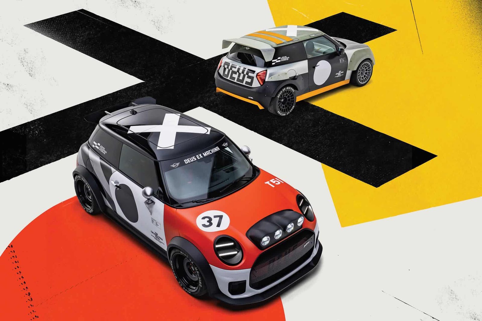 MINI JCW x Deus Ex Machina The Machina ICE and The Skeg EV show cars