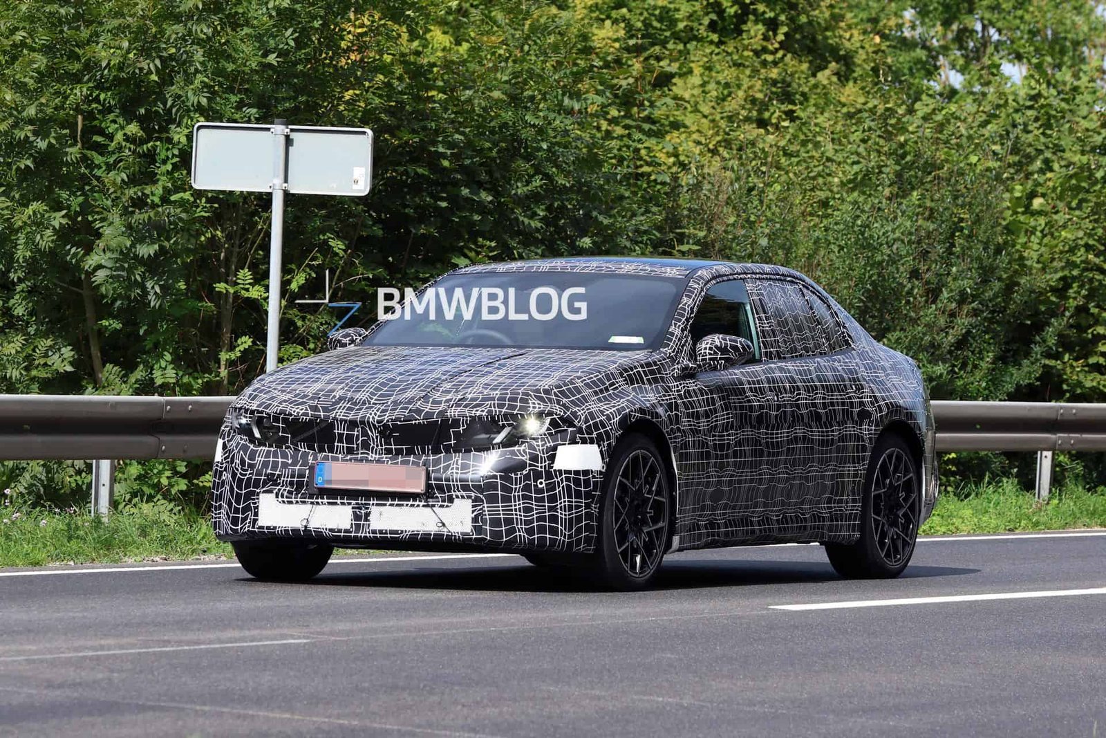 2026 BMW I3 NA0 with production headlights