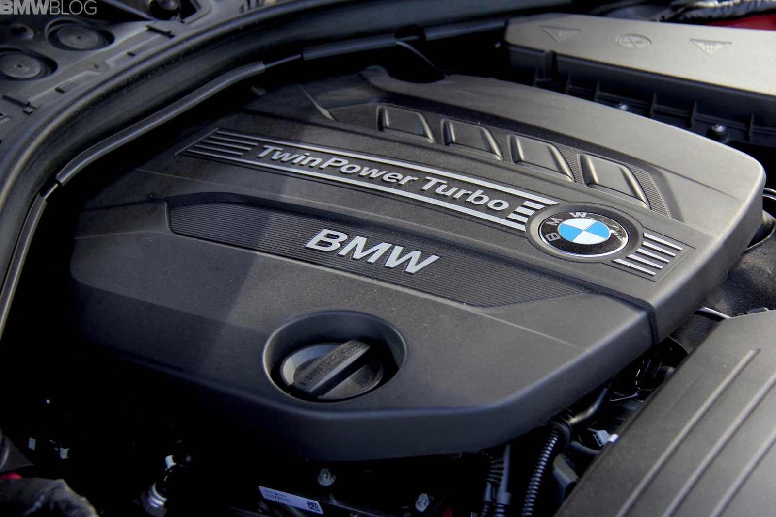 The engine of the BMW 328d Sedan