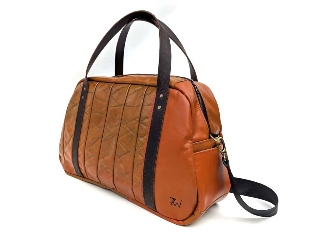 ZEITWORKS BMW 507 LEATHER Weekender bag in brown