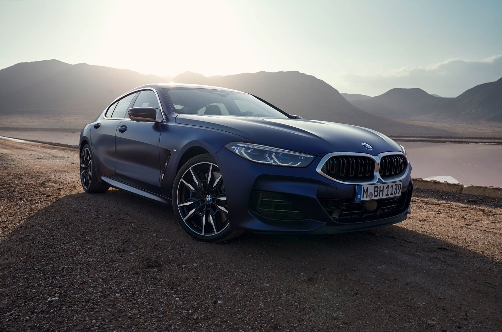 BMW 8 Series Gran Coupe G16 facelift front view showing elegant proportions and understated luxury design