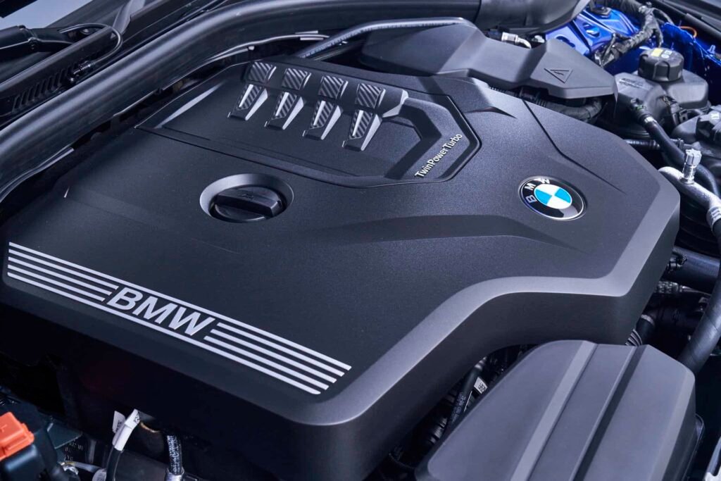 BMW B48 2.0 liter engine under the hood