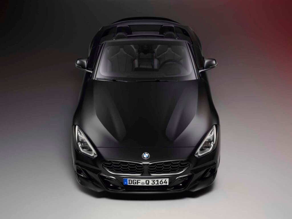 BMW Z4 FINAL EDITION in Frozen Black top view