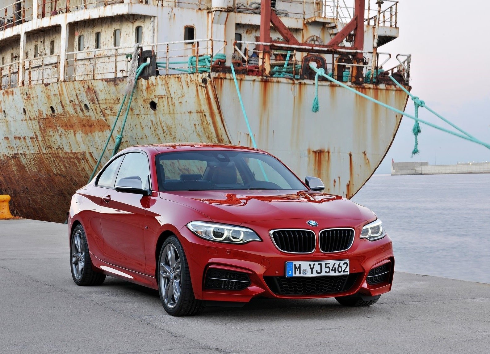 The BMW M235i Coupe front end
